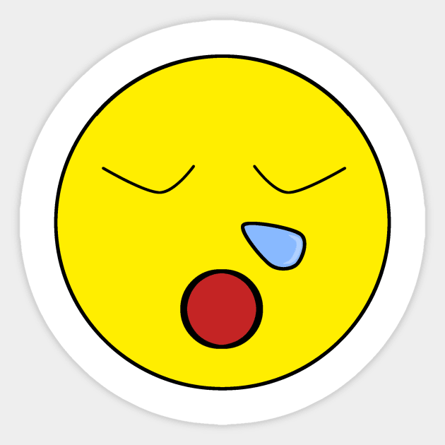 Sleepy face Sticker by Simple only